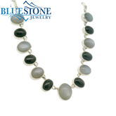 Sterling Silver Moonstone Necklace -18"